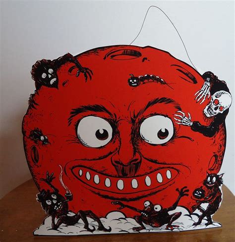Menacing Moon Back By Matthew Kirscht Vintage Halloween Decorations
