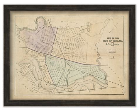 CHELSEA, Massachusetts 1867 Map