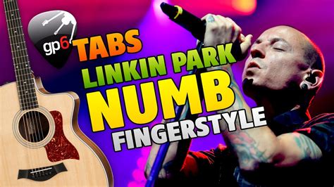 Linkin Park Numb Fingerstyle Guitar Cover Tabs And Karaoke Youtube