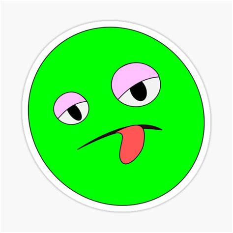 "Toxic emoji" Sticker for Sale by Theslackyartist | Redbubble