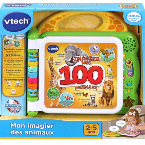 Vtech Livre Apprendre Anglais Mon Imagier Bilingue Des Animaux