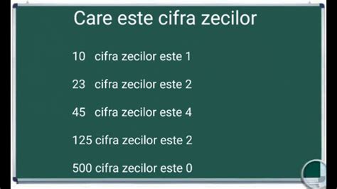 Care Este Cifra Zecilor Exercitii Exemple Matematica Probleme YouTube