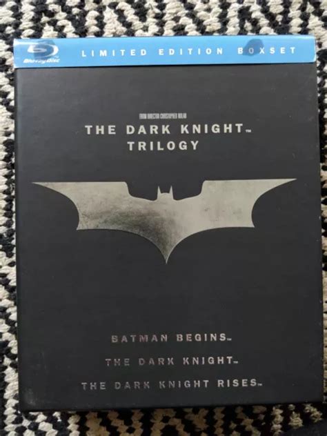 THE DARK KNIGHT Trilogy Boxset Blu Ray Batman Begins The Dark Knight