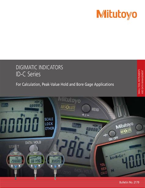 Digimatic Indicators Id C Series By Shars Tool Flipsnack