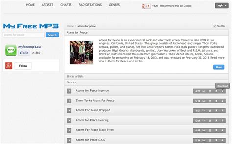 Introducing MyFreeMP3: It's Just Like Spotify, But With Downloads...