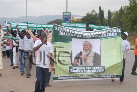 Photos Members Of Islamic Movement Protest El Zakzaky Continued