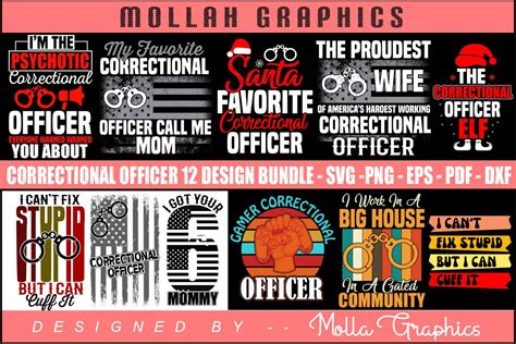 Correctional Officer Design Bundle Graphic By Molla Graphics Creative