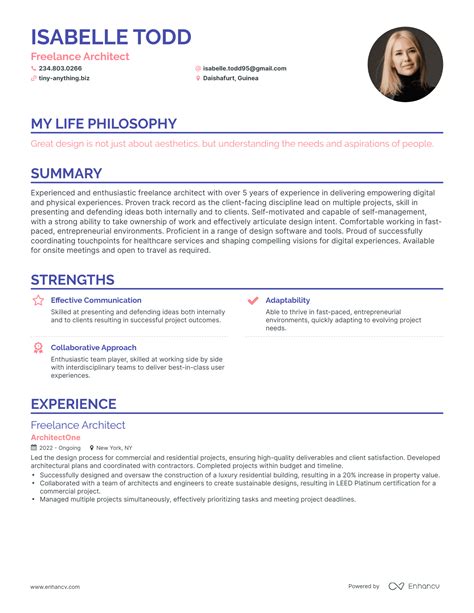 3 Successful Freelance Architect Resume Examples And Writing Tips For 2024