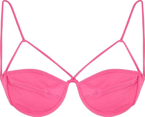 Jacquemus Le Haut De Maillot Signature Bikini Top Bikini Top Pink