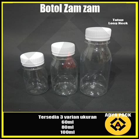 Jual Botol Plastik Zam Zam 50ml 60ml 80ml 100ml 120ml Botol Jelly