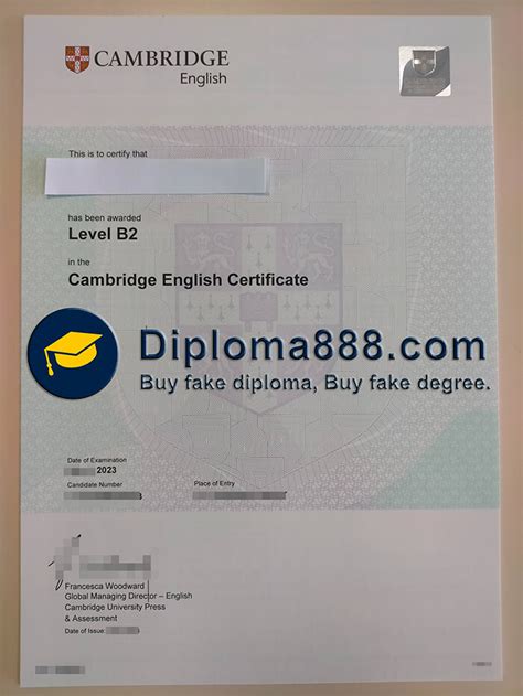 Get A Fake Cambridge English Level B Certificate From