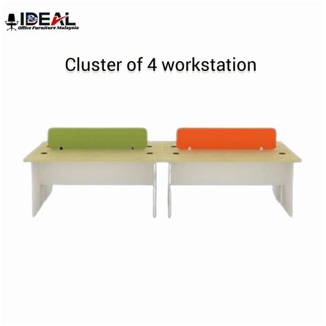 Cluster Of 4 Workstation Ideal Office Furniture Malaysia