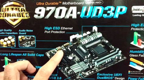 Unboxing Placa mãe Gigabyte GA 970A UD3P PT BR YouTube