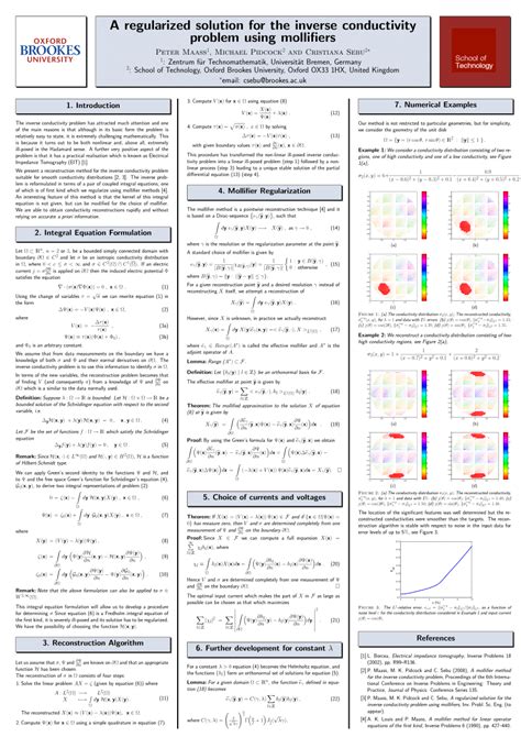 PDF A Regularized Solution For The Inverse Conductivity Problem Using