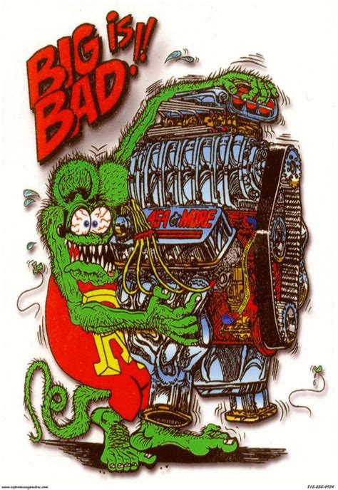 Vintage Reproduction Racing Poster Big Is Bad Rat Fink Etsy Rat