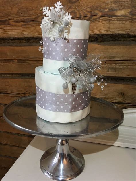 Winter Diaper Cake Diaper Cake Cake Diaper