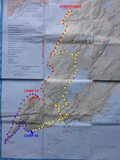 Sleeping Giant Provincial Park Trail Map