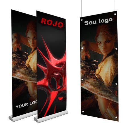 Rojo GrÁfica Banners Com Acabamento Alta ResoluÇÃo 720 Dpis