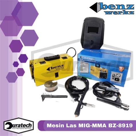 Jual Mesin Las Mig 120A Tanpa Gas CO2 Flux Core Benz Welding Gasles