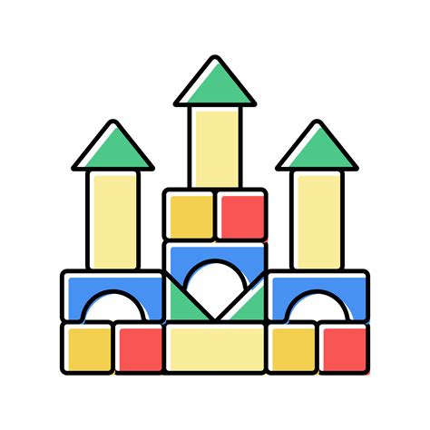 building blocks color icon vector illustration 19001728 Vector Art at ...