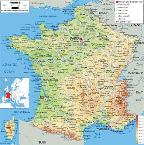 France France Map South Of France Map Camping France