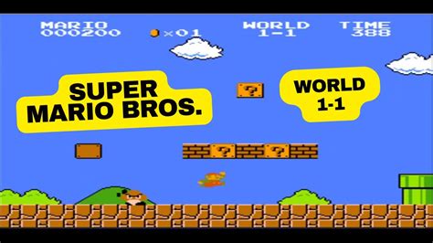 Play Retro Games World Super Mario Bros Gameplay Nintendo Mario