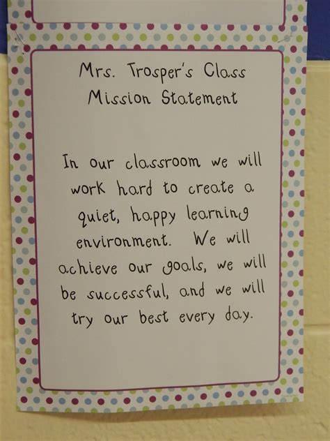 Pin By Beard Elementary On Classroom Mission Statements Classroom Mission Statement Class