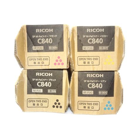 Yahoo オークション 4色セット 純正 RICOH リコー SP M Pacトナー C