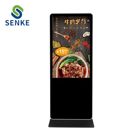 55inch Floor Free Standing Lcd Touch Screen Gas Station Digital Signage