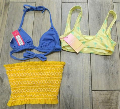 You Get Xhilaration Stoney Clover Juniors Xs Bikini Swim Tops Nwt