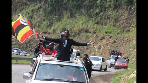 Kyagulanyi Sentamu Robert A K A Bobi Wine On His Way To Kagadi Bunyoro