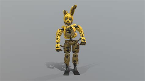 Withered Springbonnie 3d Model By Indominus Rex Lentoneulb