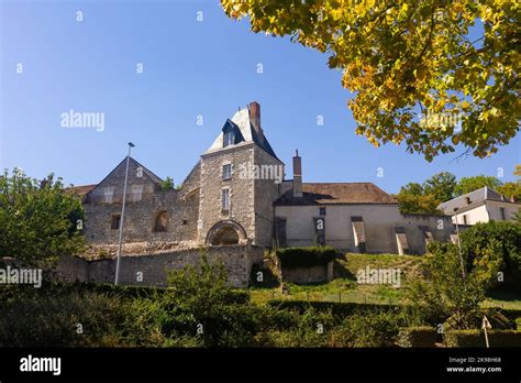 View of medieval fortified castle Chateau de Montargis, France Stock Photo - Alamy