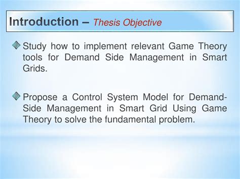 Ppt Demand Side Management Dsm In Smart Grid Using Game Theory