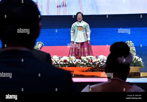 Han Hak Ja Wife Of Late Unification Church Founder Sun Myung Moon Pray