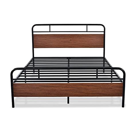 Ikalido Classic Queen Size Bed Frame With Headboard And Footboard