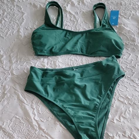 Cupshe Swim Nwt Cupshe Green Womens Swimwear Set Piece Bikini