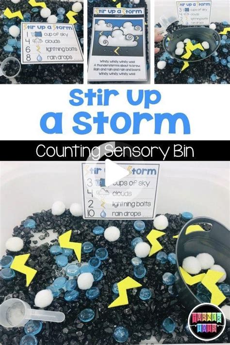 Stir Up a Storm | Counting Activity for the Sensory Bin | Weather ...