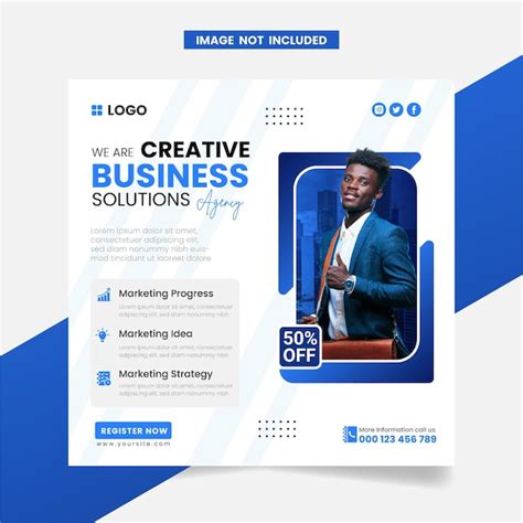 Premium Vector Digital Marketing Agency Social Media Post Design Template