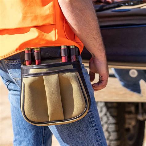 Galco Canvas And Leather Sporting Clays 50 Round Shotgun Shell Pouch