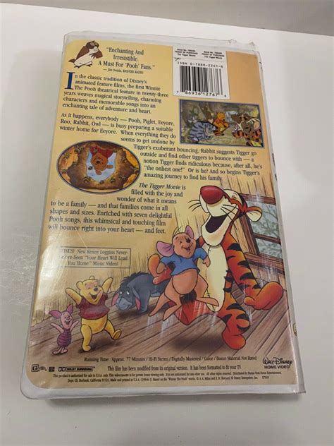 Vintage Disneys The Tigger Movie Vhs Tape Grelly Usa