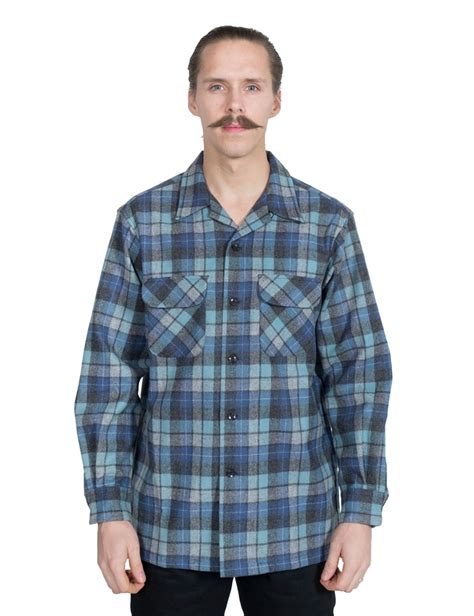 Pendleton Board Shirt Blue Original Surf Plaid