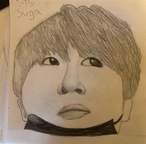 BTS Suga Fan Art ARMY S Amino