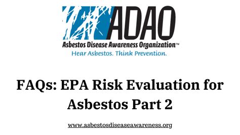 Adao Faqs What To Know About Epas Tsca Part 2 Legacy Asbestos