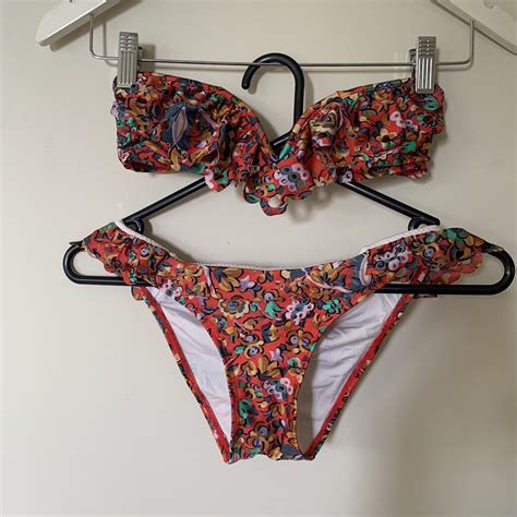 Zimmerman Strapless Bikini Set Boning In Top To Depop