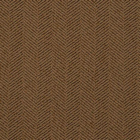 Chestnut Brown Chevron Tweed Upholstery Fabric By The Yard