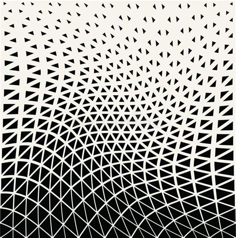 Abstract Geometric Triangle Design Halftone Pattern Royalty Free