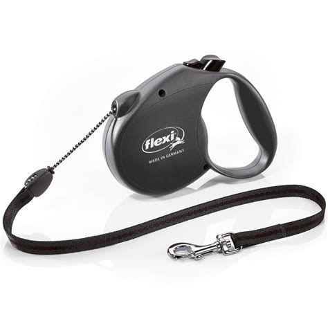 Flexi Retractable Dog Leash Cord 16 Ft Medium Black