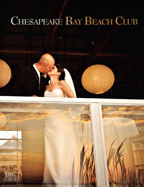 Chesapeake Bay Beach Club Venue Book - Alchemi Design & Publications