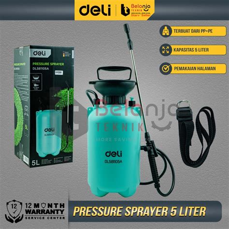 Jual Deli Sprayer Tanaman 5 Liter Semprotan Hama Desinfektan 5L Manual